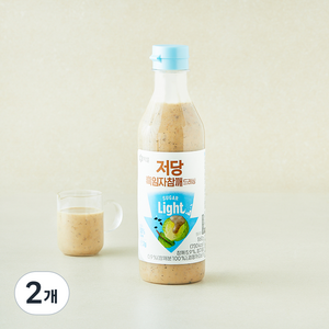 백설 저당 흑임자 참깨 드레싱, 560g, 2개