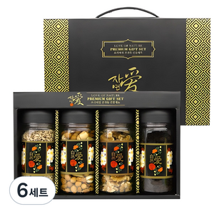 다반사 자연애 4종 견과 선물세트 골드 1호 710g, 6세트
