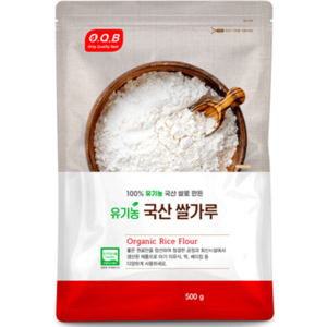 OQB 유기농 국산 쌀가루, 500g, 1개