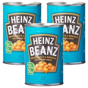 하인즈 베이크드 빈즈 토마토소스, 415g, 3개