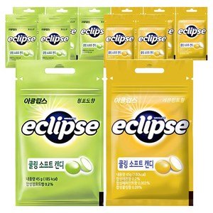 이클립스 쿨링 소프트 캔디 청포도향 45g 6p + 레몬민트향 45g 6p