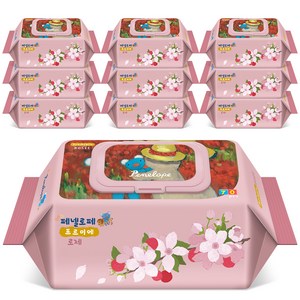 페넬로페 프르미에 로제 아기물티슈 캡형, 65g, 70매, 10개