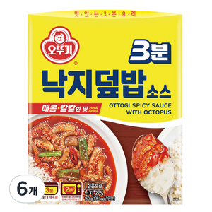 오뚜기 즉석 3분 낙지덮밥소스, 150g, 6개