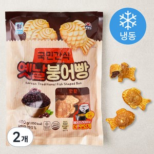 대림선 옛날 붕어빵 단팥 (냉동), 400g, 2개