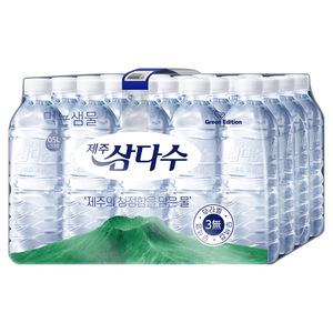 제주삼다수 그린 무라벨, 500ml, 20개