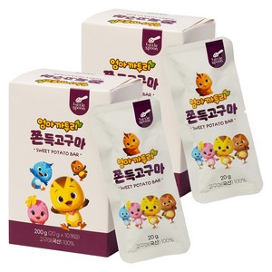 리틀스푼 엄마까투리 쫀득고구마 10p, 200g, 2개