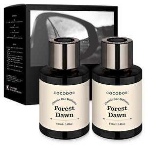 코코도르 클래식 컵홀더형 차량용 디퓨저 160ml 2개입, 포레스트던, 1세트
