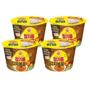 오뚜기 컵밥 참기름김치볶음밥+계란국, 264g, 4개