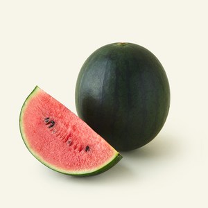 한반도 까망 애플수박, 1kg 이상, 1개