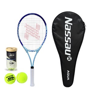낫소 아쿠아 테니스라켓 + 테니스공 2p 세트