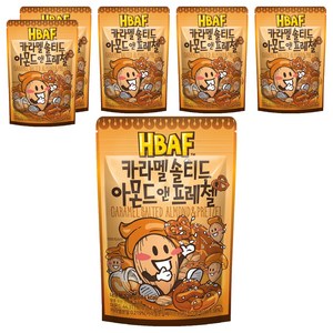 바프 카라멜 솔티드 아몬드 앤 프레첼, 120g, 6개