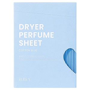 일비아 일반용 건조기 퍼퓸 시트 섬유유연제 코튼 블루 본품, 40개입, 1개