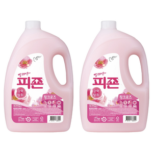 피죤 레귤러 섬유유연제 핑크로즈 본품, 2.9L, 2개