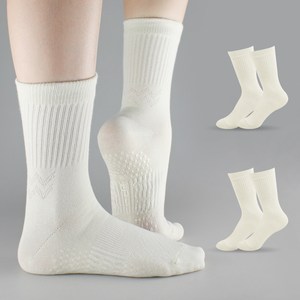 크로커다일 여성용 필라우 전체넌슬립 중목 요가 양말 CD203 3족