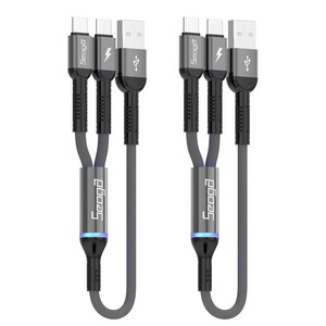 서가 메탈 C타입 2in1 멀티 고속충전 케이블