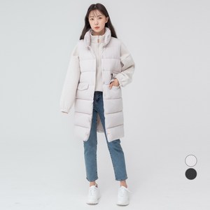 캐럿 여성용 롱 패딩 조끼 여성패딩세일