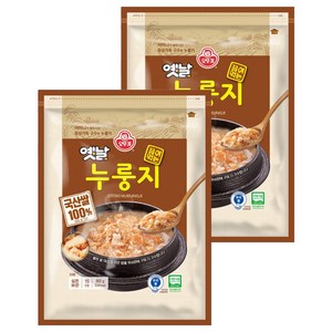 오뚜기옛날 구수한 끓여먹는 누룽지, 900g, 2개