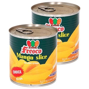 프레스코 망고슬라이스 통조림, 415g, 2개