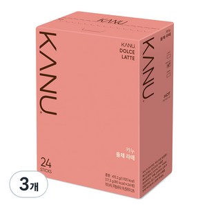 카누 돌체 라떼, 17g, 24개입, 3개