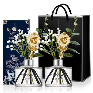 코코도르 전통 디퓨저 200ml, 2p + 쇼핑백 세트, 숲속새벽공기, 1개