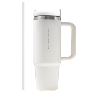 코멧 투고 텀블러 900ml + 빨대 세트, 크림 화이트, 900ml, 1세트