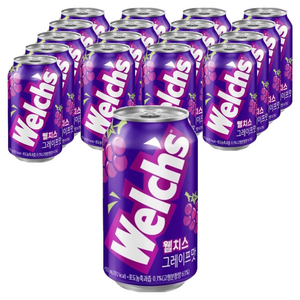 웰치스 그레이프맛, 355ml, 18개