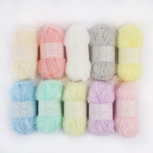 요즘뜨는 수세미실 파스텔 10볼세트, 파스텔, 1개