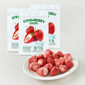 산들 새콤달콤 딸기칩, 30g, 3개