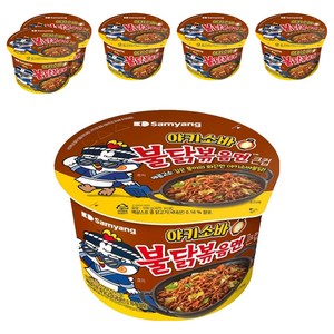 불닭볶음면 야키소바 큰컵라면 100g, 6개