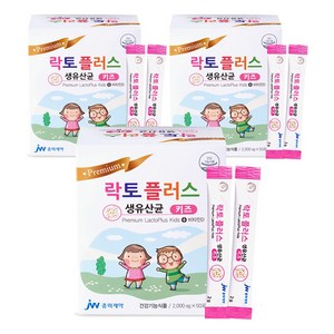 JW중외제약 락토플러스 생 유산균 키즈, 100g, 3개