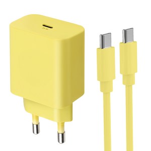 홈플래닛 25W PPS PD 3.0 초고속 충전기 + CtoC 케이블 1.2m