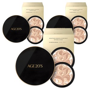 에이지투웨니스 시그니처 에센스 커버 팩트 인텐스 케이스 + 리필 14g 2p 세트, 23호, 3개