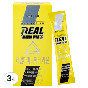코오롱제약 NEW 리얼 아미노 워터 레몬 10p, 70g, 3개