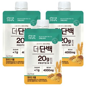 빙그레 더단백 파우더 곡물, 32g, 3개
