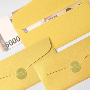 투영디자인 럭셔리 펄 용돈봉투 10p + 스티커 10p, 골드, 10개