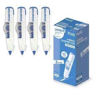 플러스 화이퍼 MR 수정테이프 WH-605, 블루, 4개