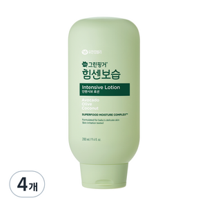 그린핑거 힘센보습 인텐시브 바디로션, 280ml, 4개