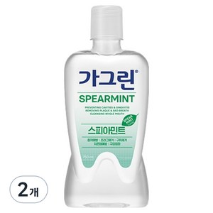 가그린 스피아민트 구강청결제, 750ml, 2개