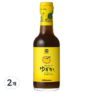 기꼬만 폰즈 유즈카, 250ml, 2개