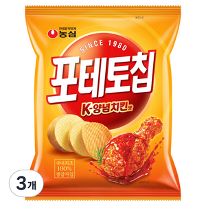 포테토칩 K 양념치킨맛, 50g, 3개