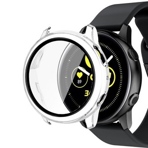 루아러블 갤럭시워치 액티브2 올인원 액정보호 강화유리 풀커버 케이스