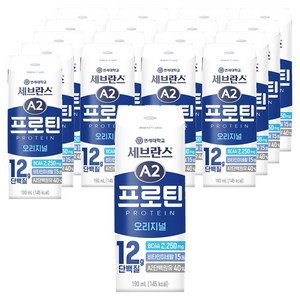 세브란스에이투 연세유업 프로틴 음료 오리지널, 190ml, 18개