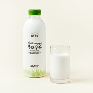 무항생제 인증 제주 목초 우유, 750ml, 1개