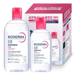 바이오더마 센시비오 H2O 민감용 클렌징 워터 기획세트 500ml + 250ml, 500ml, 1개