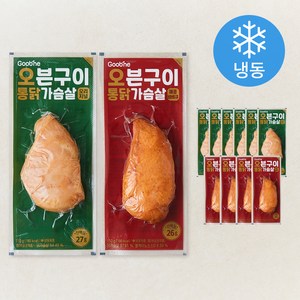 굽네 오븐구이 통닭가슴살 오리지널 7팩 + 매콤바베큐 5팩 세트 (냉동)