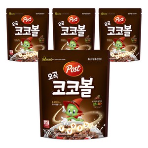 포스트 오곡 코코볼 시리얼, 1kg, 4개
