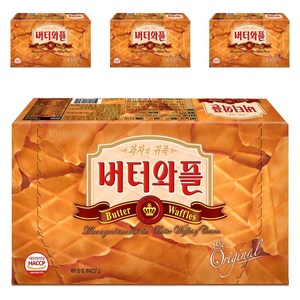 크라운 버터와플, 237g, 4개