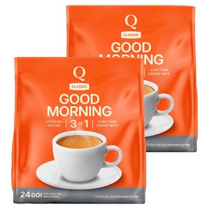 굿모닝 3in1 인스턴트 믹스커피, 24개입, 20g, 2개