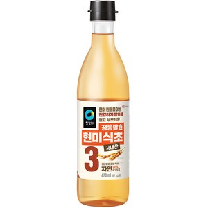 청정원 정통발효 현미 식초, 470ml, 1개