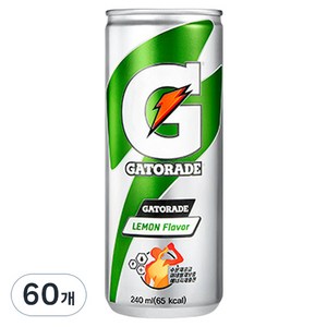 게토레이 레몬 캔, 240ml, 60개